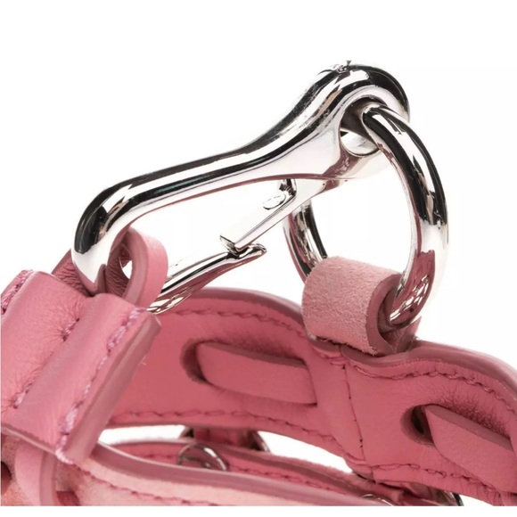 ALEXANDER WANG MINI ROXY Bag CAGED SUEDE KEYCHAIN PINK NWT $600 # 1 - Picture 9 of 16